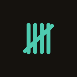 Life Hours app icon — a teal tally mark on black