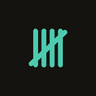 Life Hours app icon — a teal tally mark on black